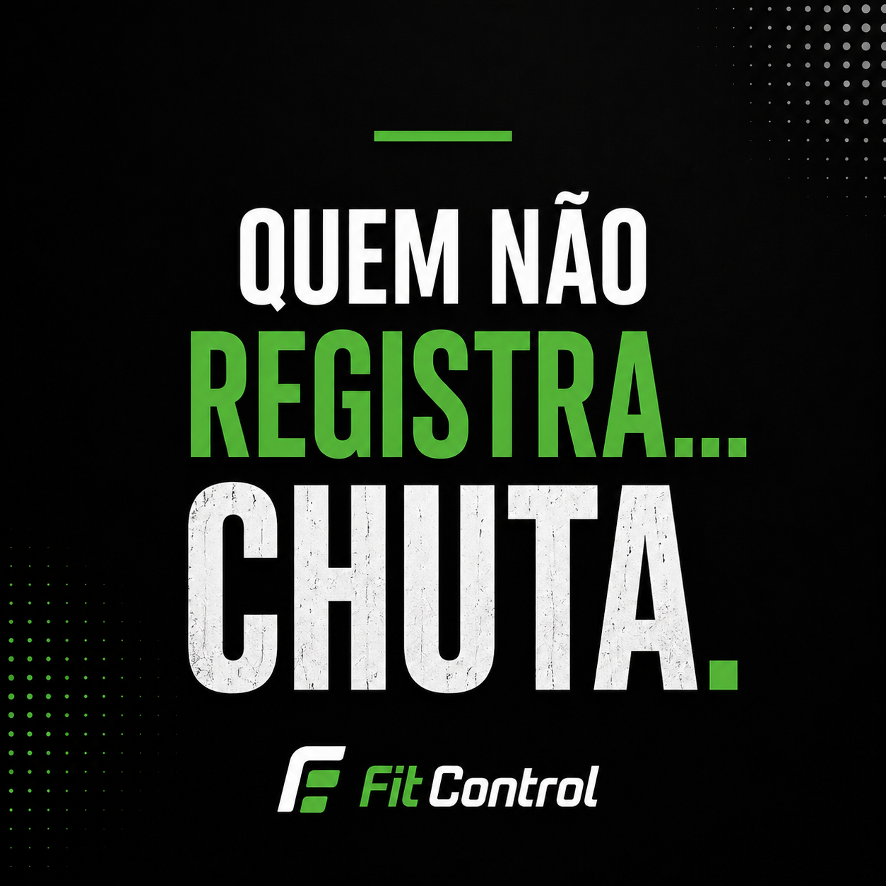Quem não registra, chuta